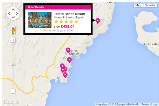 lTamra Beach resot map
